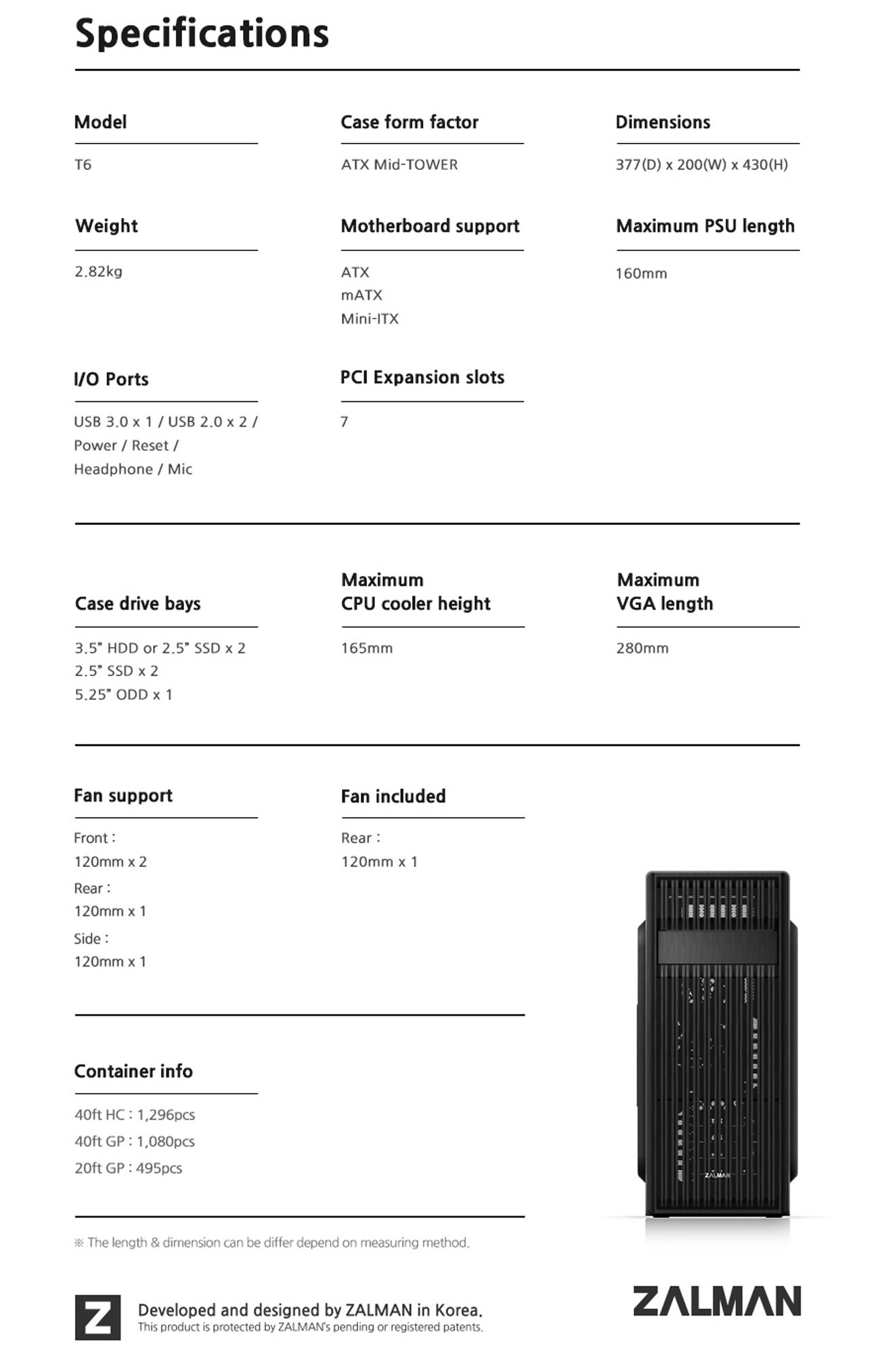 Zalman T6 ATX Mid Tower